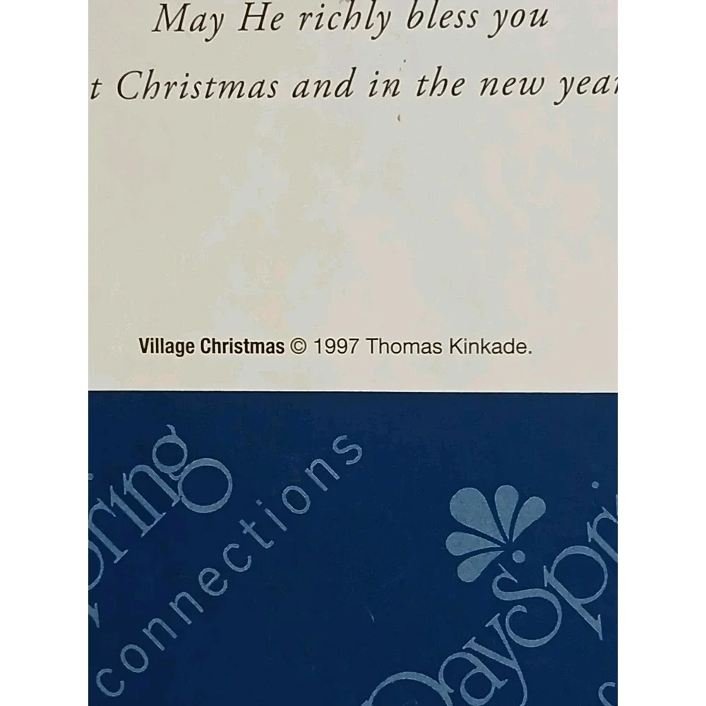 Vintage Thomas Kinkade 18 Boxed Christmas Cards DaySpring Village Christmas 1997
